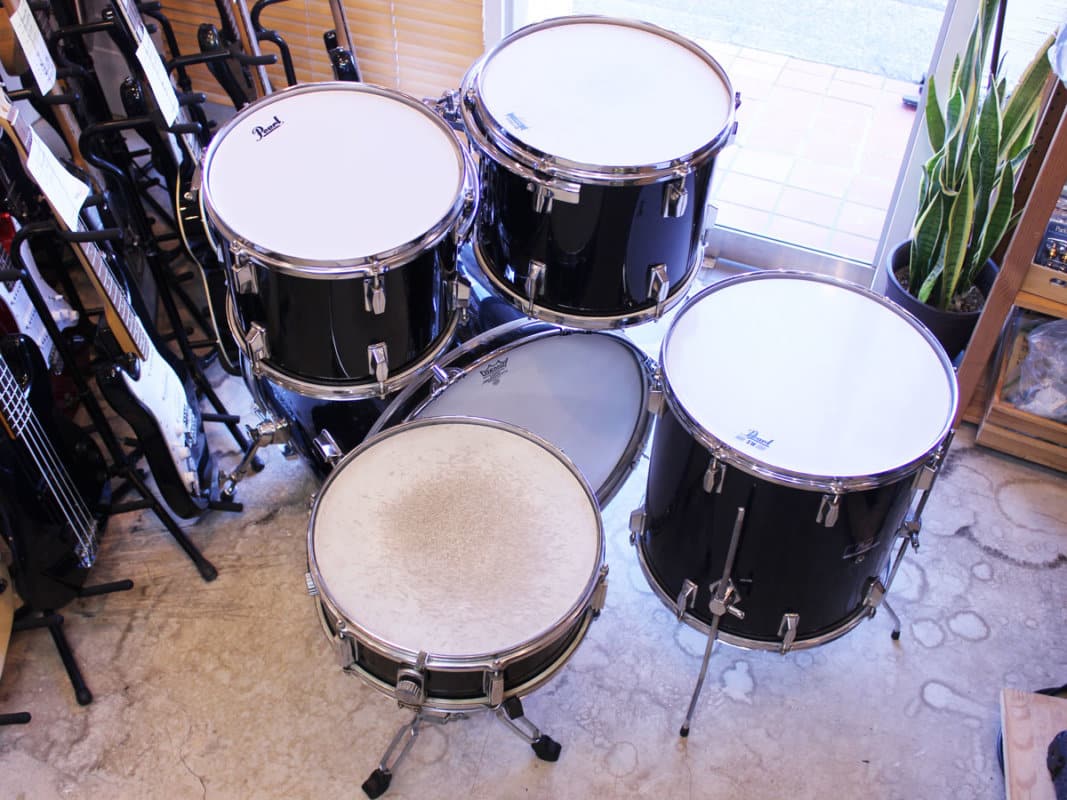【中古】Pearl Valencia Series ドラムセット 5点セット スネア付属 ブラック 神奈川県の中古楽器店 パプリカ