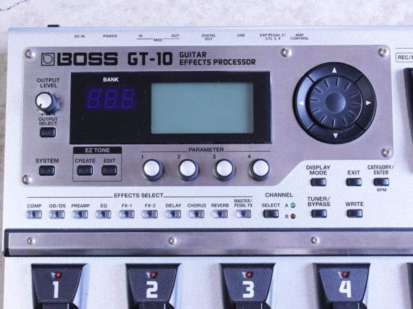 中古】BOSS GT-10 ギター用マルチエフェクター ソフトケース付き