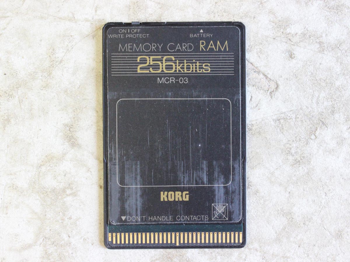 KORG MCR-03 メモリーカード RAM