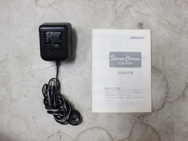 中古】MAXON Stereo Chorus CS-550 アナログコーラス ステレオ 初期型
