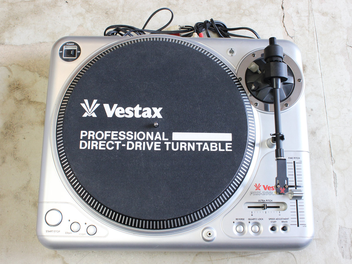 中古】Vestax PDX-2000 MKII アナログターンテーブル カートリッジ付属