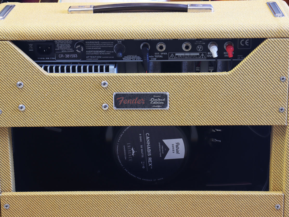 【中古】Fender USA ’65 Princeton Reverb LTD Laquerd Tweed Cannabis 100V JP