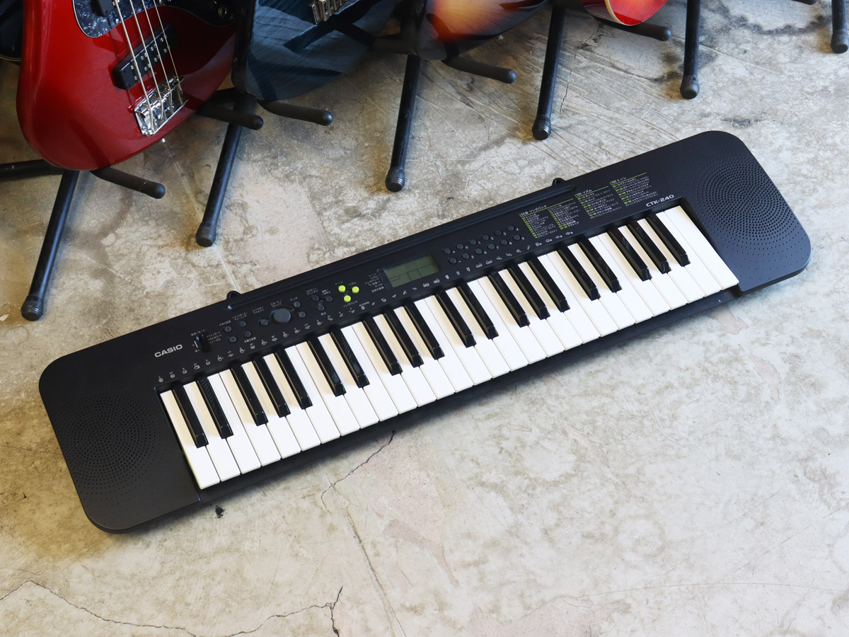 CASIO CTK-240 電子キーボード ピアノ 49鍵盤 - 鍵盤楽器、ピアノ