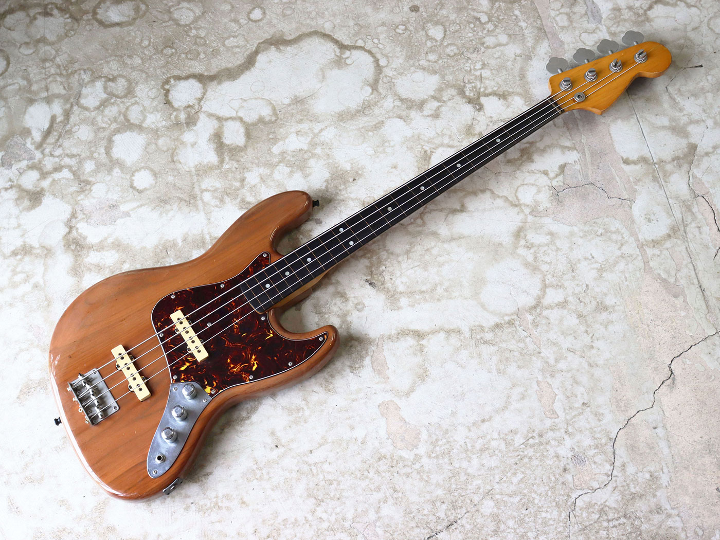 中古】個人制作 Jazz Bass Fretless 柿 プロトタイプ アクティブベース