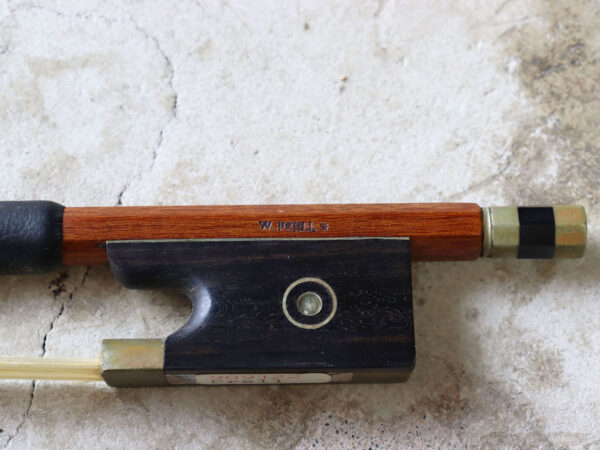 【中古】Hermann Wilhelm Prell バイオリン 弓 W.Prell 刻印 4/4サイズ - 画像 (3)