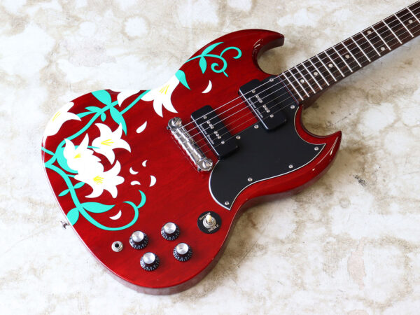 中古】ESP OVERDRIVE コラボギター SGタイプ キラ☆キラ 樫原紗理奈