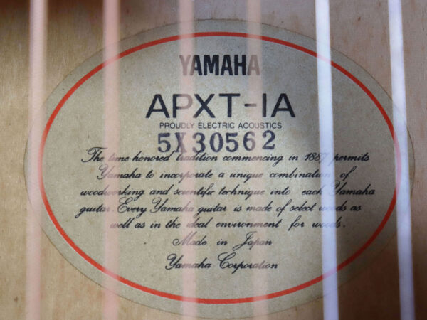 【中古】YAMAHA APXT-1A ミニギター - 画像 (10)