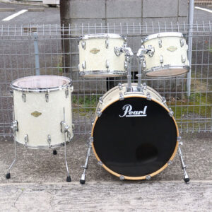 【中古】Pearl Masters Premium Maple White Pearl ドラムセット 4点【送料無料】