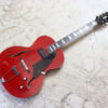 【中古】GROTE Jazz Electric Guitar Semi-Hollow Body フルアコ シースルーレッド