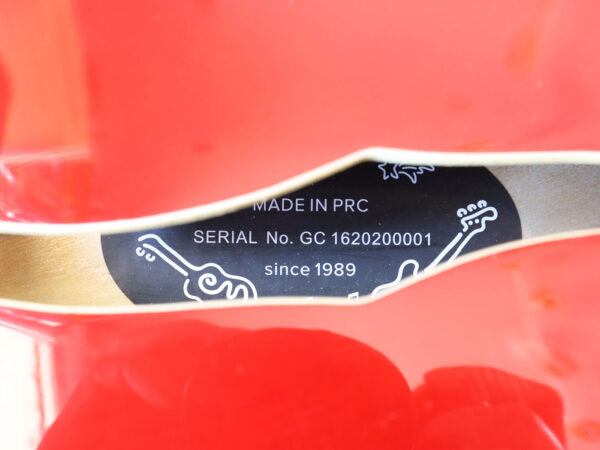 【中古】GROTE Jazz Electric Guitar Semi-Hollow Body フルアコ シースルーレッド - 画像 (10)