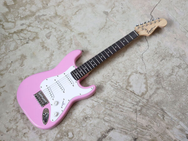 【中古】Squier by Fender Mini Stratocaster Pink ストラトキャスター