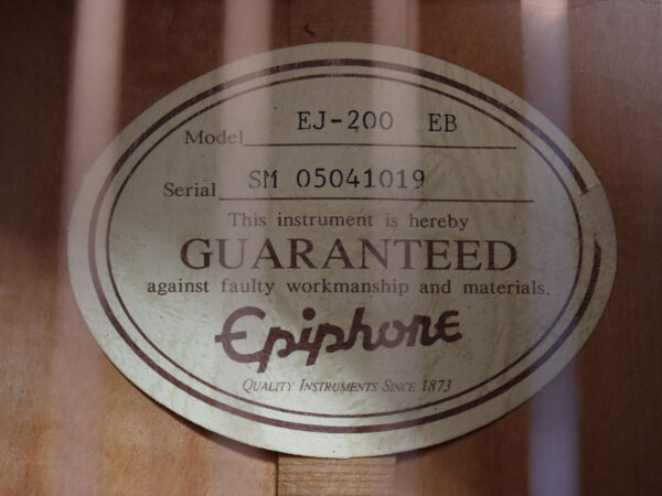 【中古】Epiphone EJ-200 EB アコースティックギター - 画像 (8)