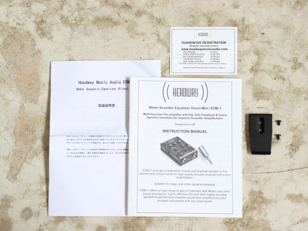 【中古】Headway Music Audio EDM-1 アコースティックプリアンプ - 画像 (6)