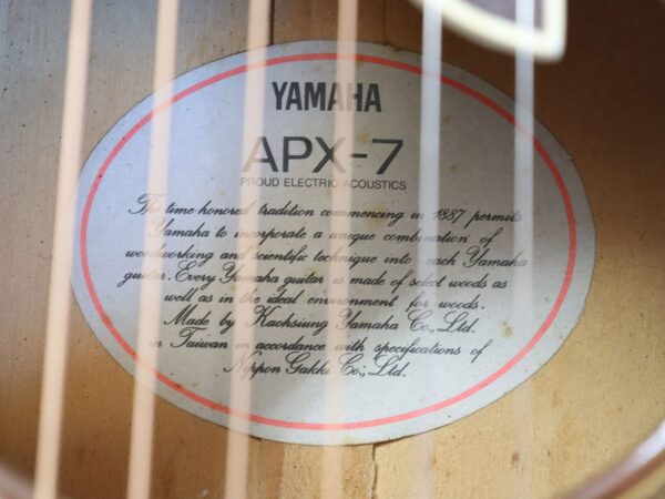 【中古】YAMAHA APX-7 エレアコ ブラック - 画像 (8)