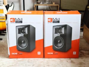 【中古】JBL 306P MkII 56W モニタースピーカー セット