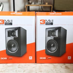 【中古】JBL 306P MkII 56W モニタースピーカー セット
