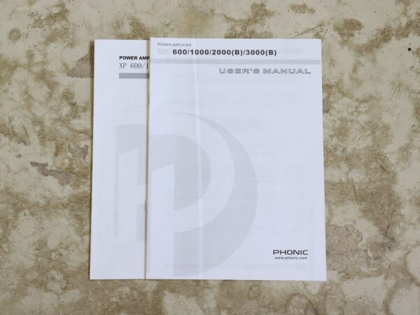【中古】Phonic XP-1000 パワーアンプ 8Ω 250W - 画像 (4)