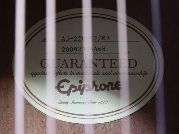 【中古】Epiphone AJ-220sce Mahogany Burst エレアコ - 画像 (7)