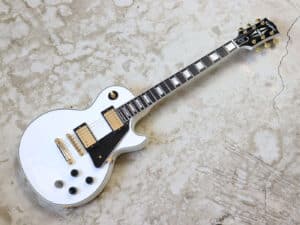 【中古・美品】Epiphone Inspired by Gibson Custom Les Paul Custom Alpine White 2024年製