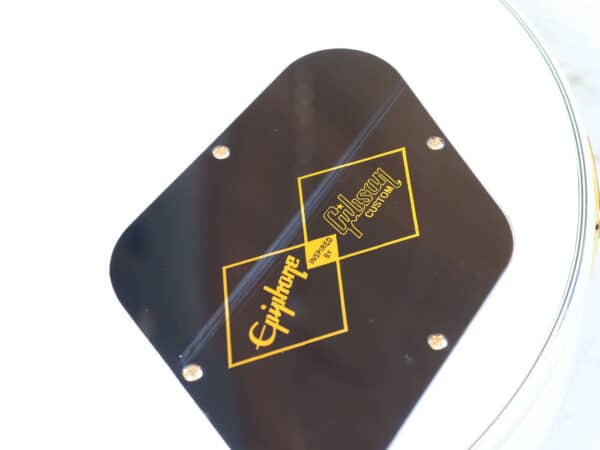 【中古・美品】Epiphone Inspired by Gibson Custom Les Paul Custom Alpine White 2024年製 - 画像 (7)