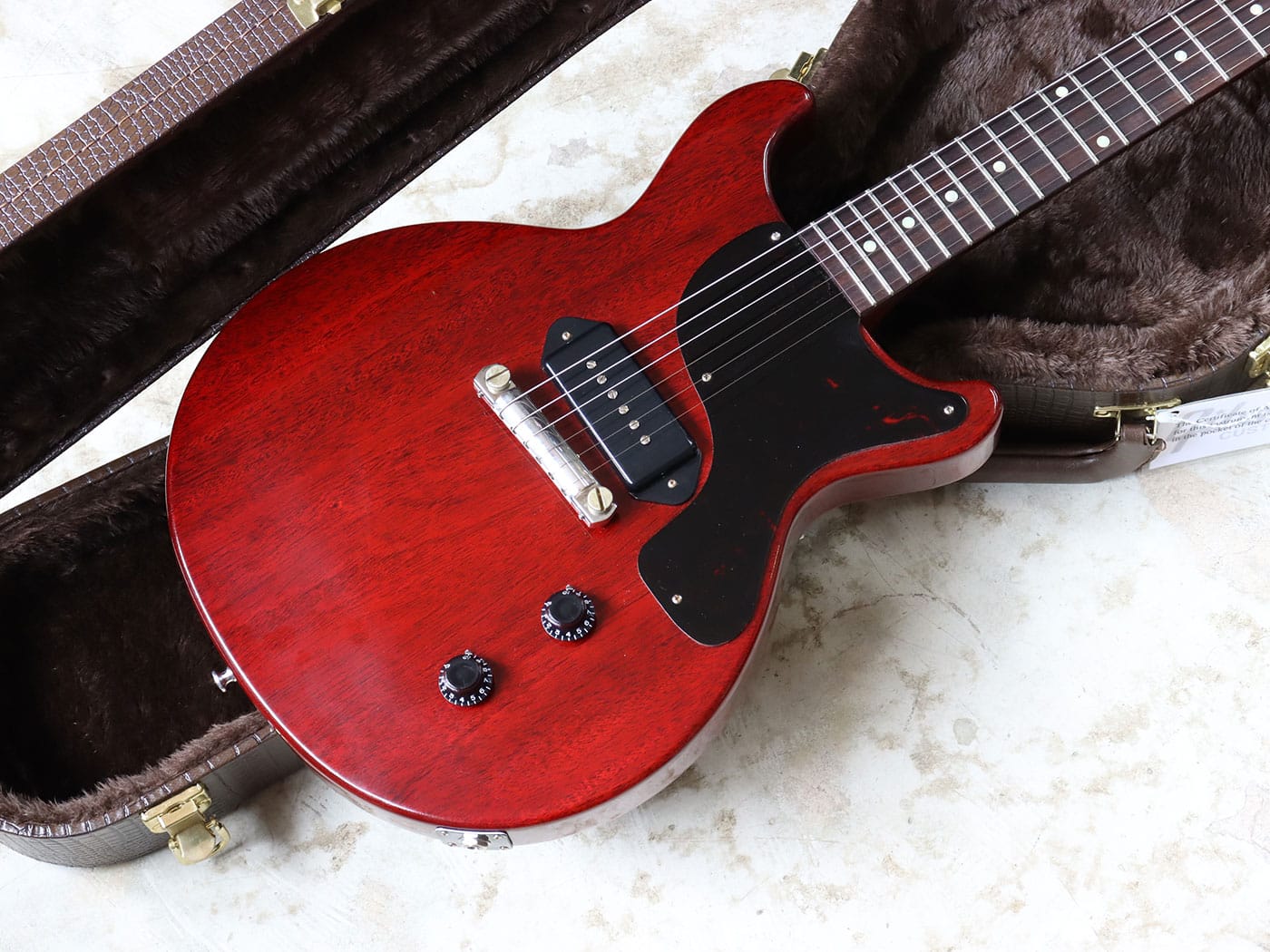 【中古・美品】Gibson Custom Shop 1958 Les Paul Junior DC VOS Cherry Red 2024年製【デジマート掲載中】 - 画像 (2)