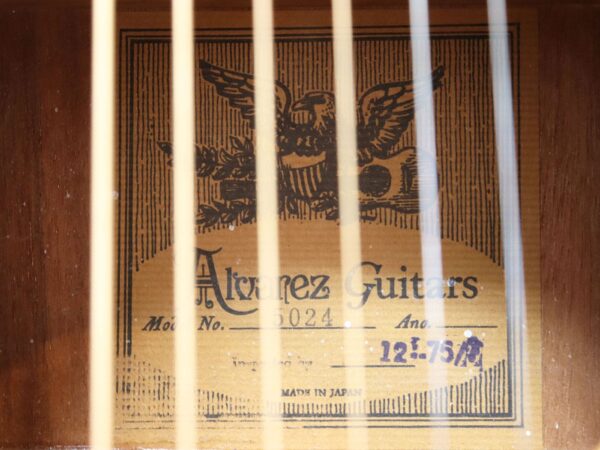 【中古】Alvarez 5024 Dove 1975年製 - 画像 (11)