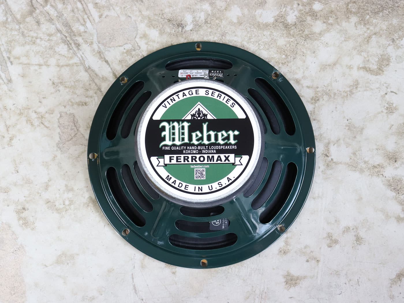 【中古】Weber Vintage series Ferromax 10F150T 10インチ 8Ω 25W ギターアンプ用スピーカーユニット