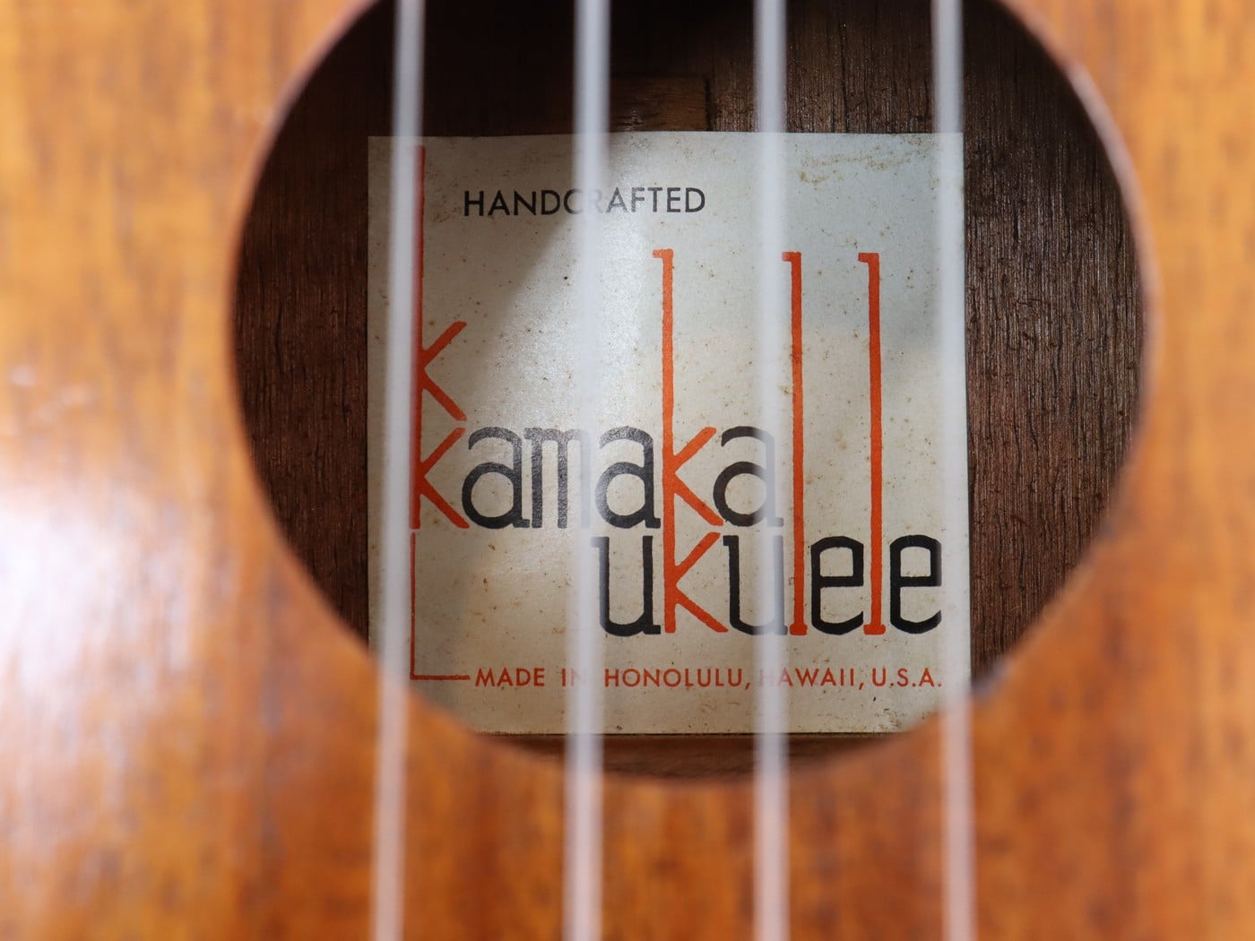 【中古】KAMAKA HF-3 ホワイトラベル 80s~90s テナーウクレレ - 画像 (8)