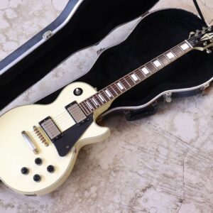 【中古】Burny レスポールカスタムタイプ ホワイト