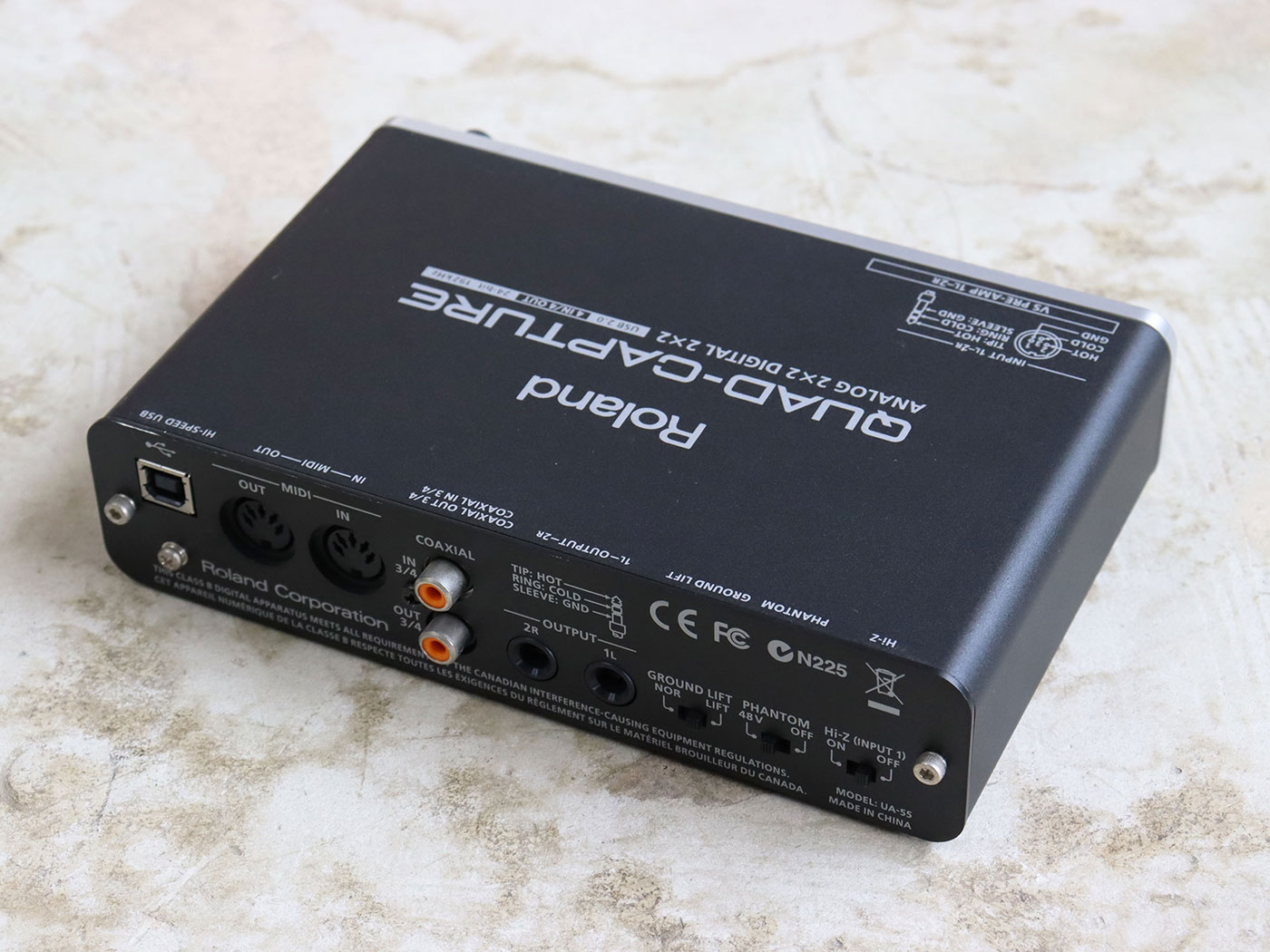 【中古】Roland QUAD-CAPTURE UA-55 オーディオインターフェイス - 画像 (2)