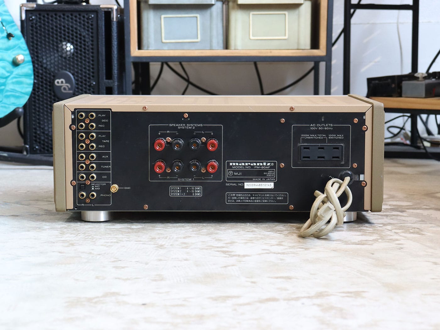 【中古・現状渡し】MARANTZ PM-80a プリメインアンプ - 画像 (3)