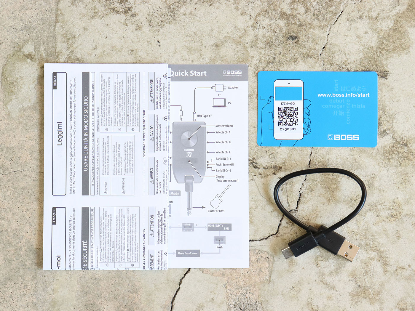 【中古・美品】BOSS KATANA GO 多機能ヘッドフォンアンプ - 画像 (5)