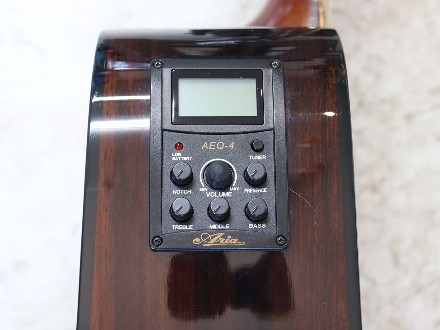 【中古・難あり】Aria 215TE-N 12弦アコースティックギター - 画像 (7)