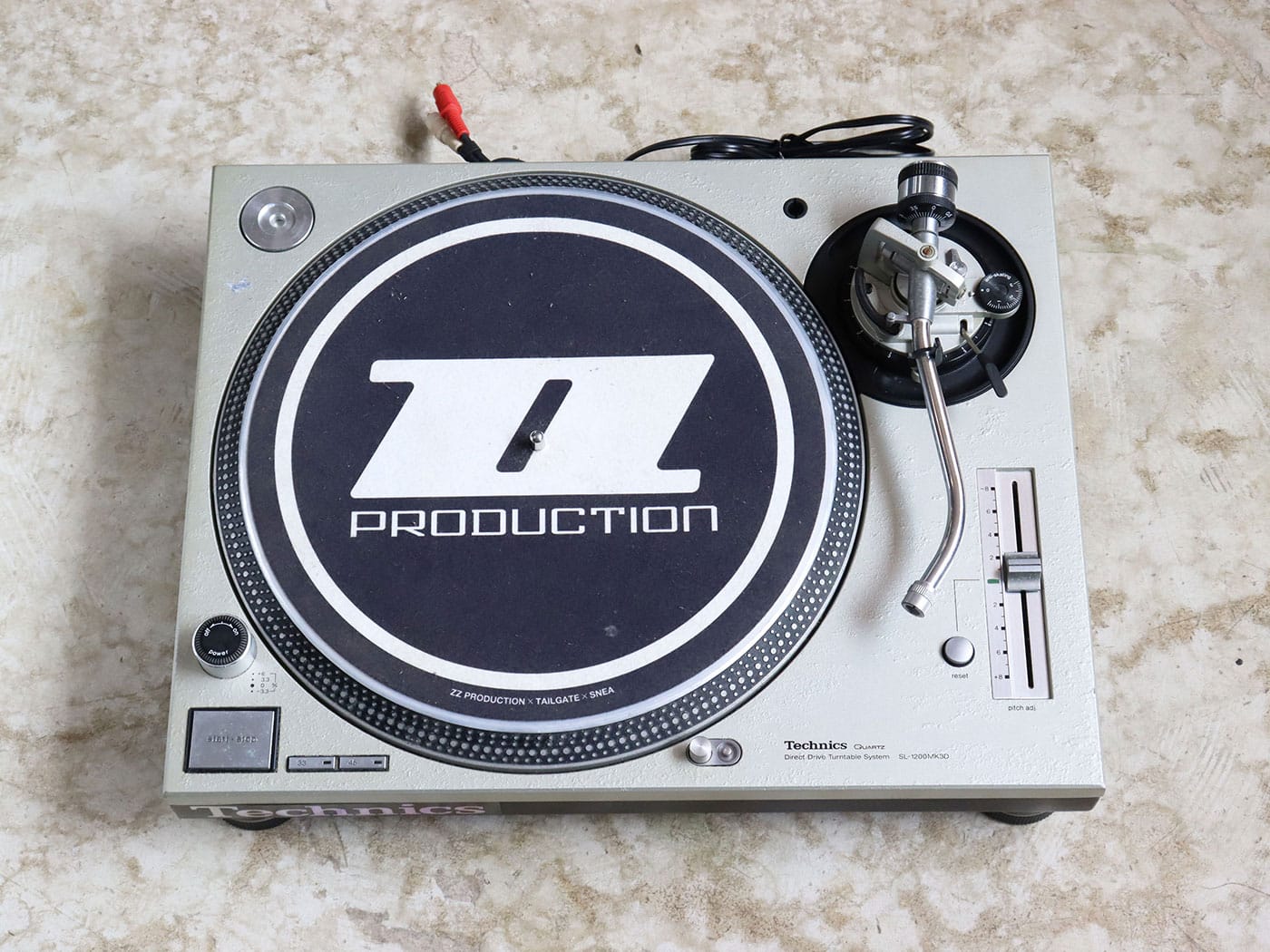 【中古】Technics SL-1200MK3D シルバー ターンテーブル