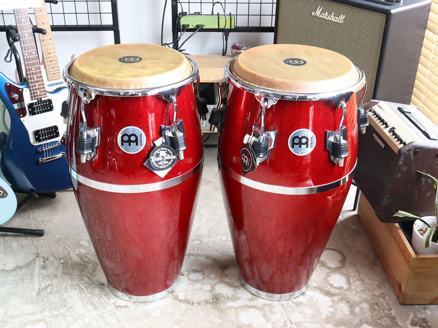 【中古】MEINL Fibercraft コンガ セット 11インチ口径 ケース付属