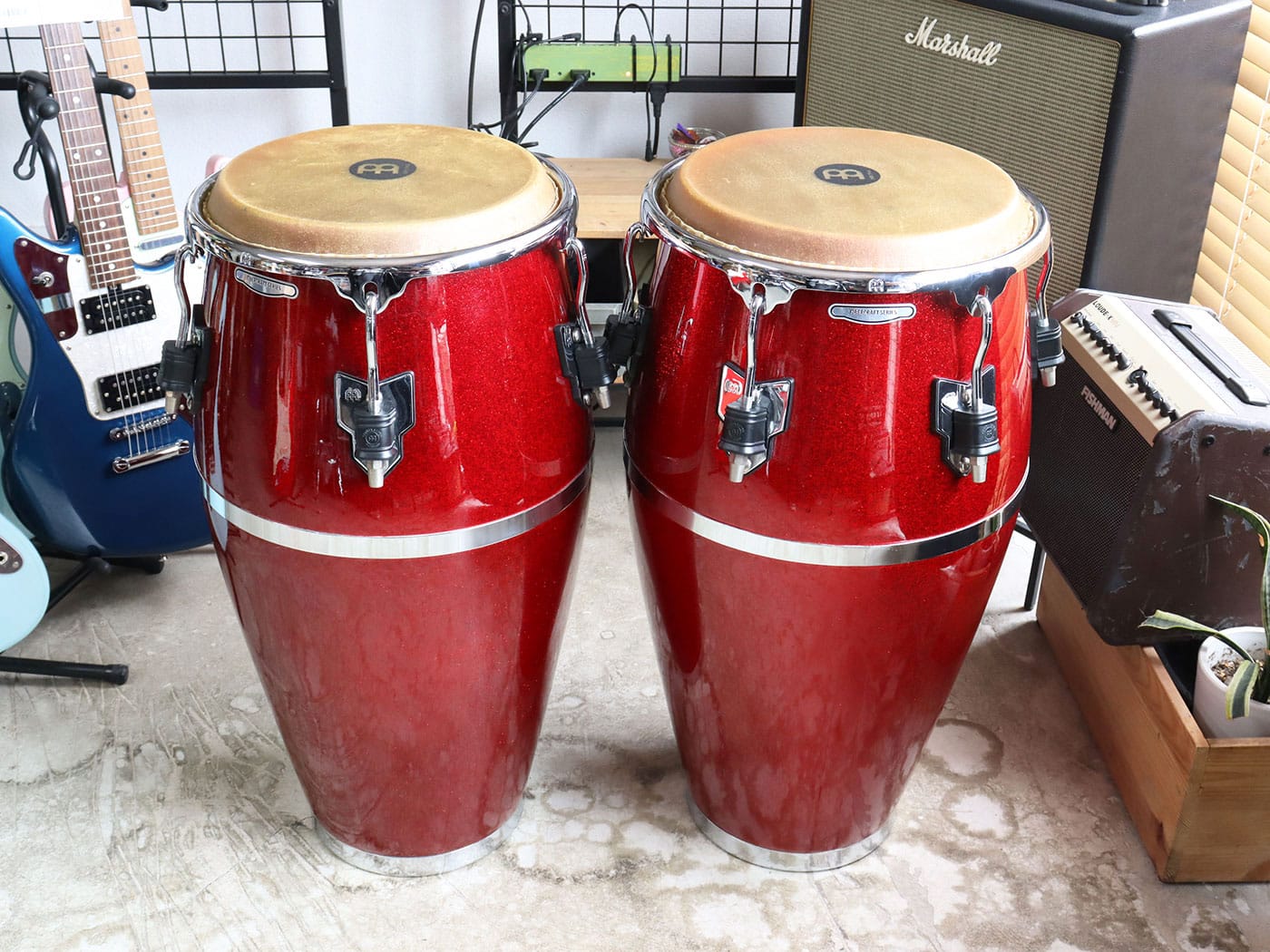 【中古】MEINL Fibercraft コンガ セット 11インチ口径 ケース付属 - 画像 (2)