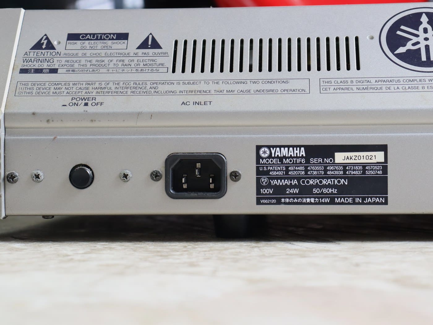 【中古・ジャンク】YAMAHA MOTIF6 シンセサイザー - 画像 (5)