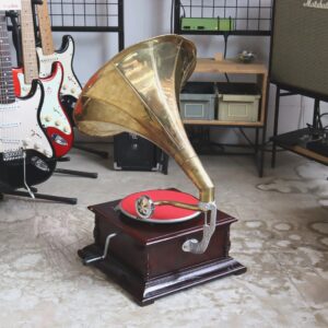 【中古・現状渡し】Rocks Motion クラシック・グラモフォーン 蓄音機 - 画像 (2)