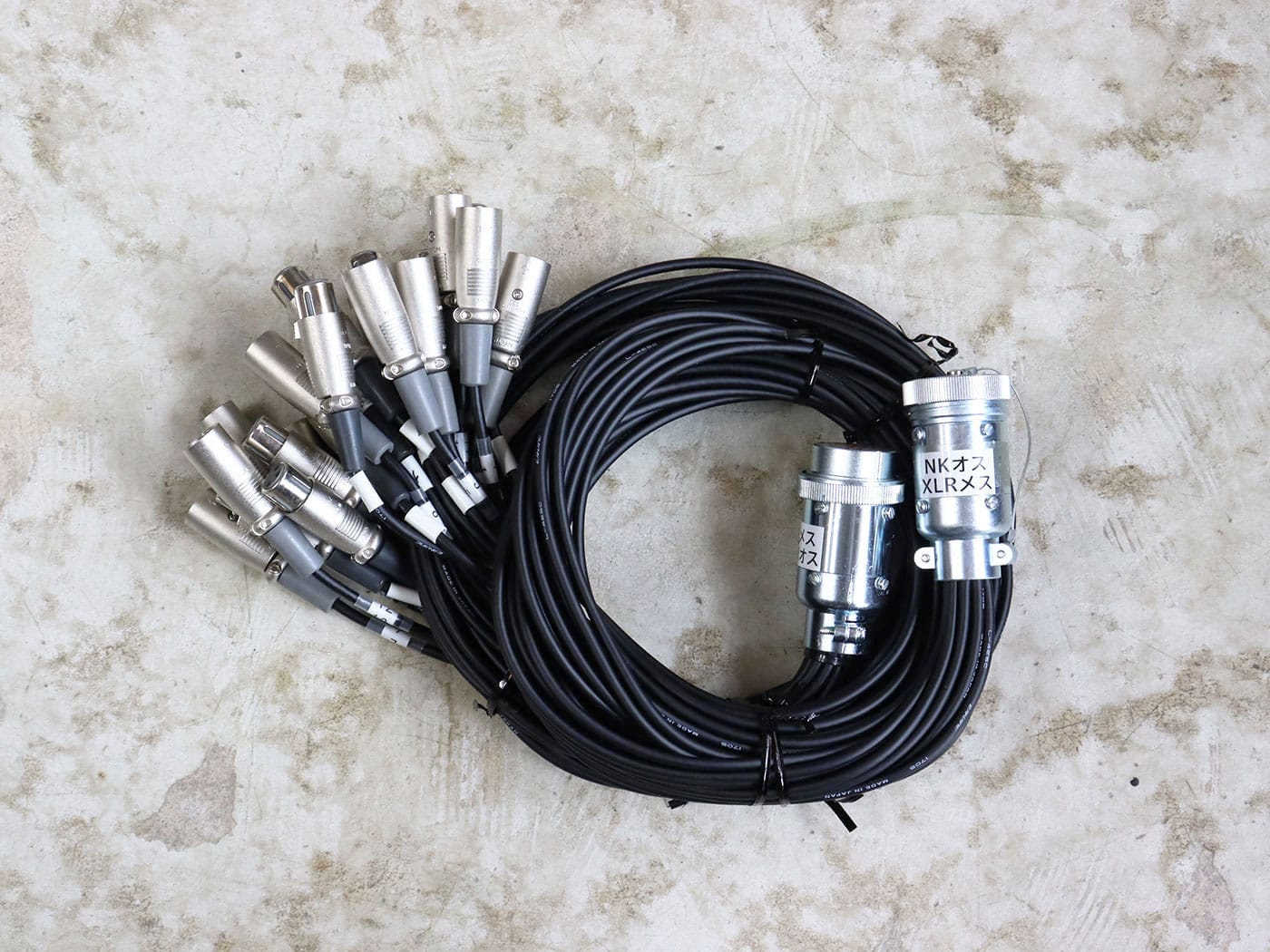 【中古・現状渡し】CANARE 16B1F2 マルチケーブル セパレートコード NK(M)/XLR(F)・ NK(F)/XLR(M)セット