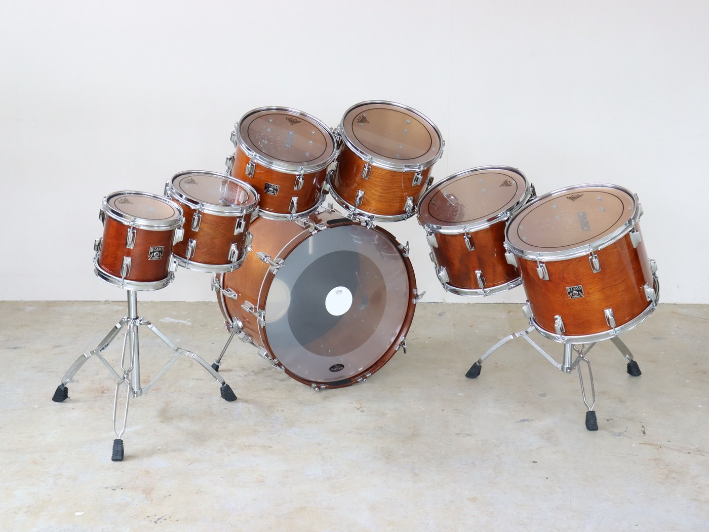 【中古】TAMA Superstar Drum 1980’s ドラムセット 7点(22,15,14,13,12,10,8) ハードケース付属 - 画像 (2)