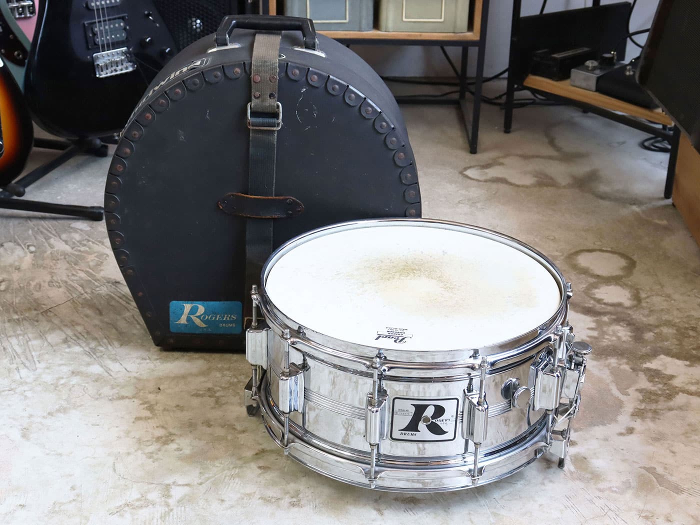 【中古】Rogers Vintage 70s Big R Dynasonic C.O.B 14"x6.5" スネア