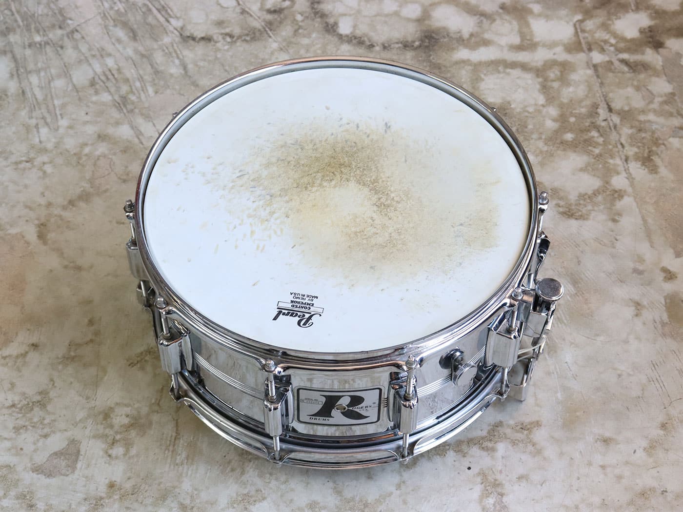 【中古】Rogers Vintage 70s Big R Dynasonic C.O.B 14"x6.5" スネア - 画像 (2)