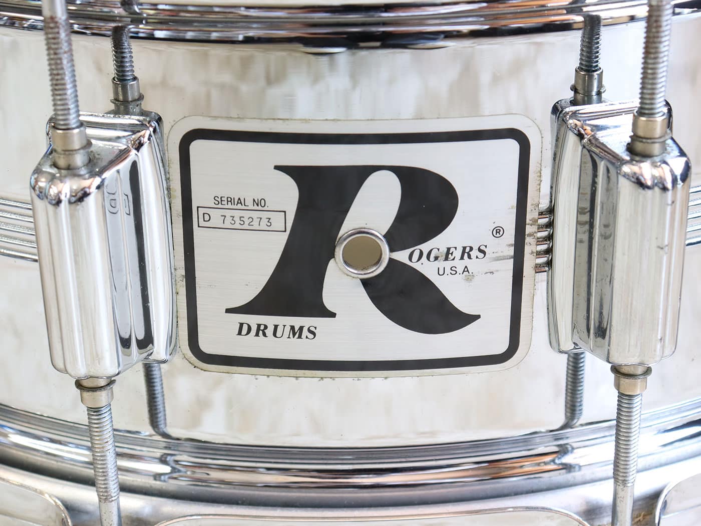 【中古】Rogers Vintage 70s Big R Dynasonic C.O.B 14"x6.5" スネア - 画像 (5)