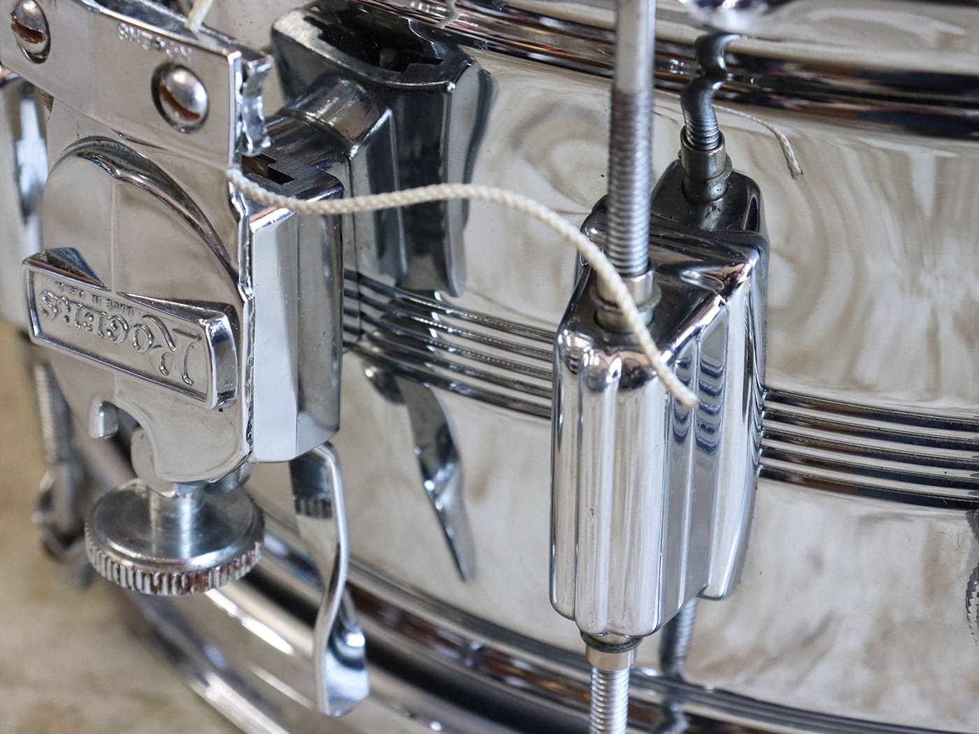 【中古】Rogers Vintage 70s Big R Dynasonic C.O.B 14"x6.5" スネア - 画像 (8)