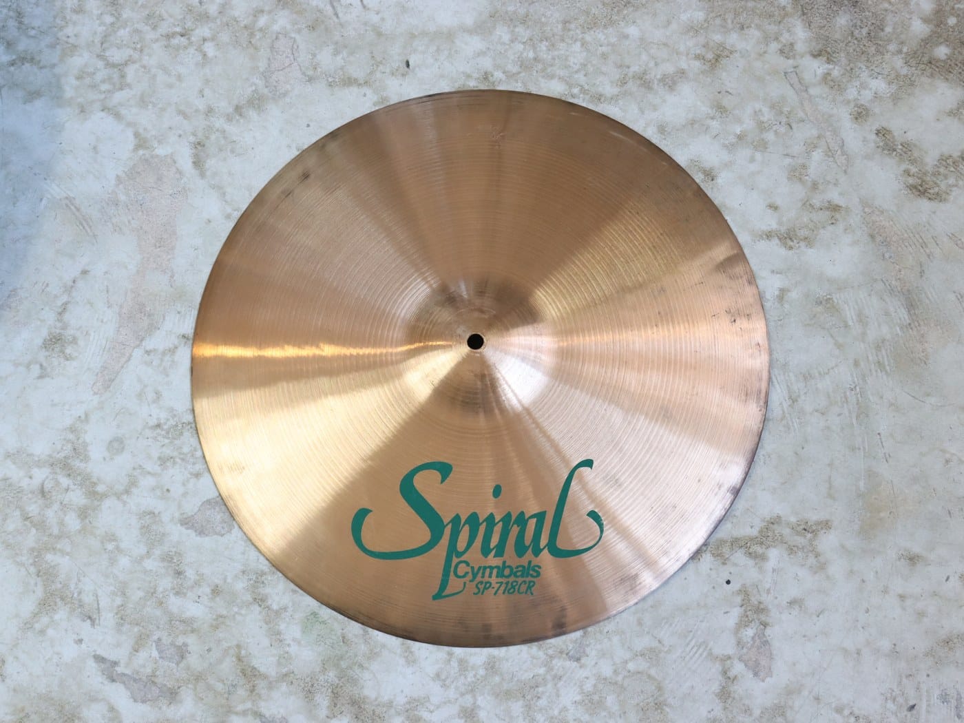 【中古】Spiral Cymbals SP-718R 18インチ クラッシュ