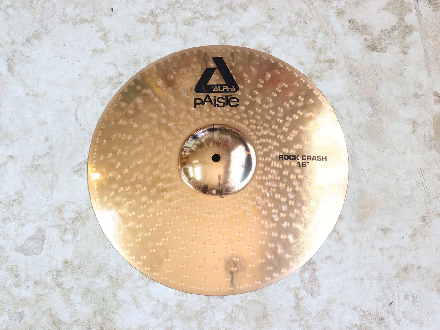 【中古】PAiSTe Alpha Rock Crash 16" クラッシュシンバル