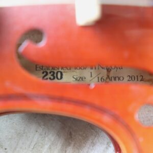【中古・現状渡し】Suzuki Violin No.230 1/16サイズ 2012年製 - 画像 (5)