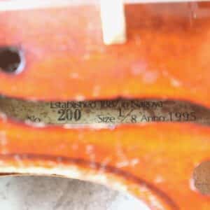 【中古・現状渡し】Suzuki Violin No.200 1/8サイズ 1995年製 - 画像 (7)