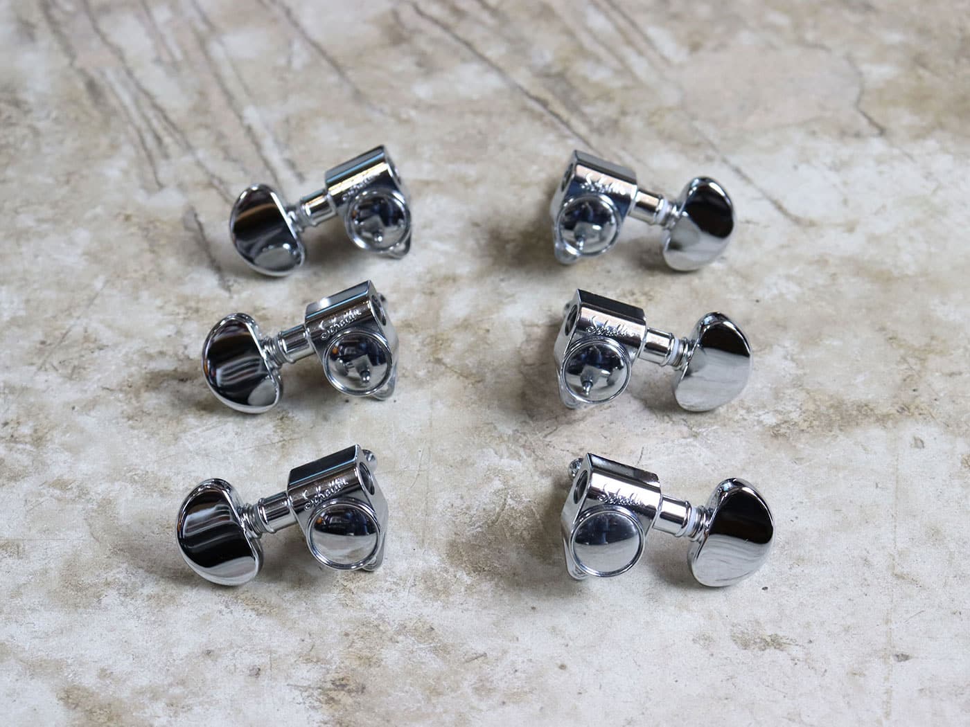 【中古】Schaller M6 Vintage Chrome 3L3R ギターペグ