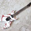 【中古】B.C.Rich JJSW2 Joey Jordison Warlock II White w/ Blood Splatter